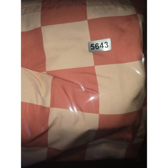 Mad Engine Swim Trunks Size XXL Checker Print Mens Drawstring Orange Beach Pool - Picture 6 of 6